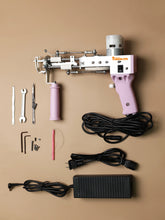 AK-1 tufting gun with threading tool and spare blade set — beginner-friendly tufting tool