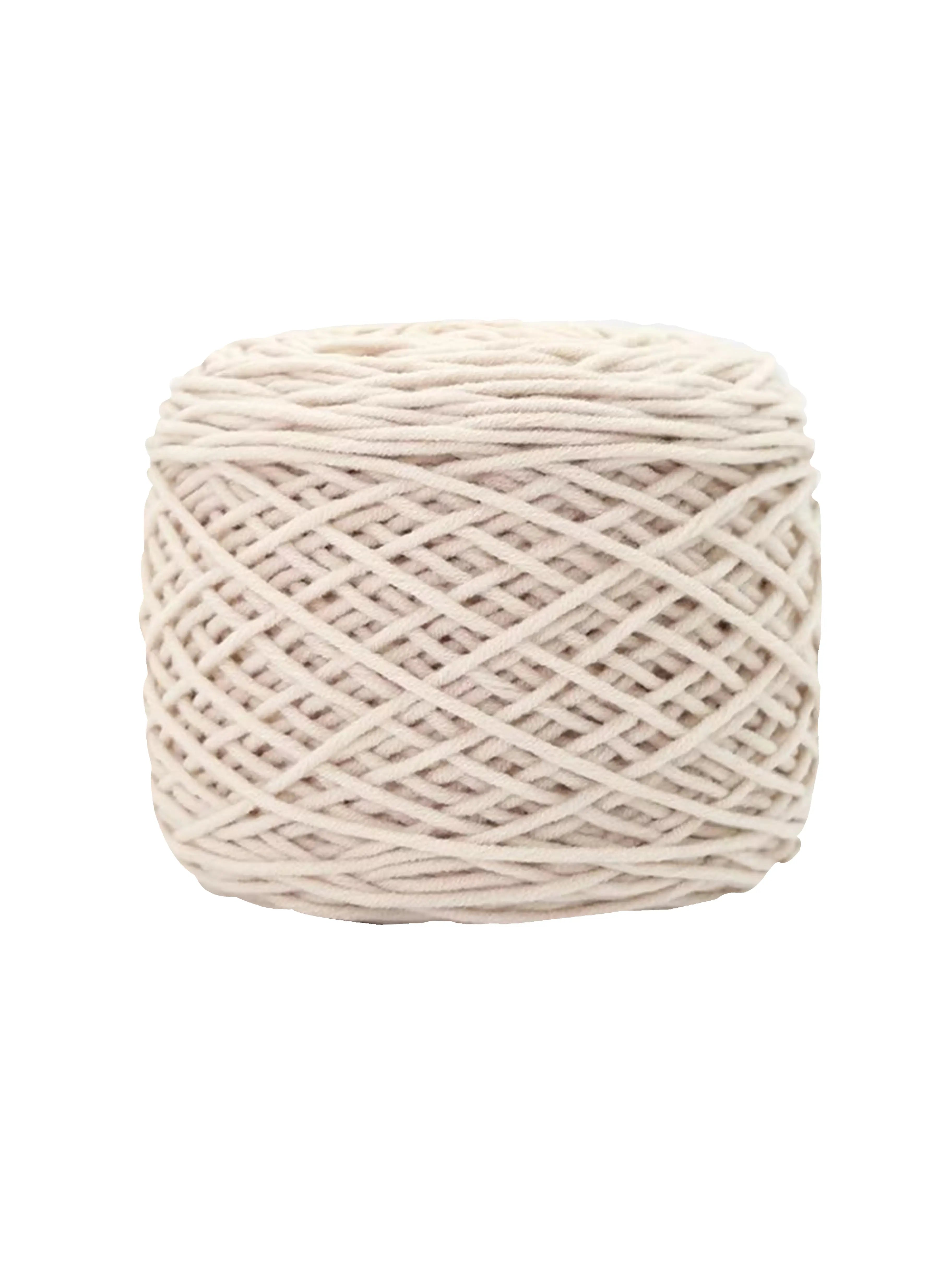Warm ecru tufting yarn with natural beige tone