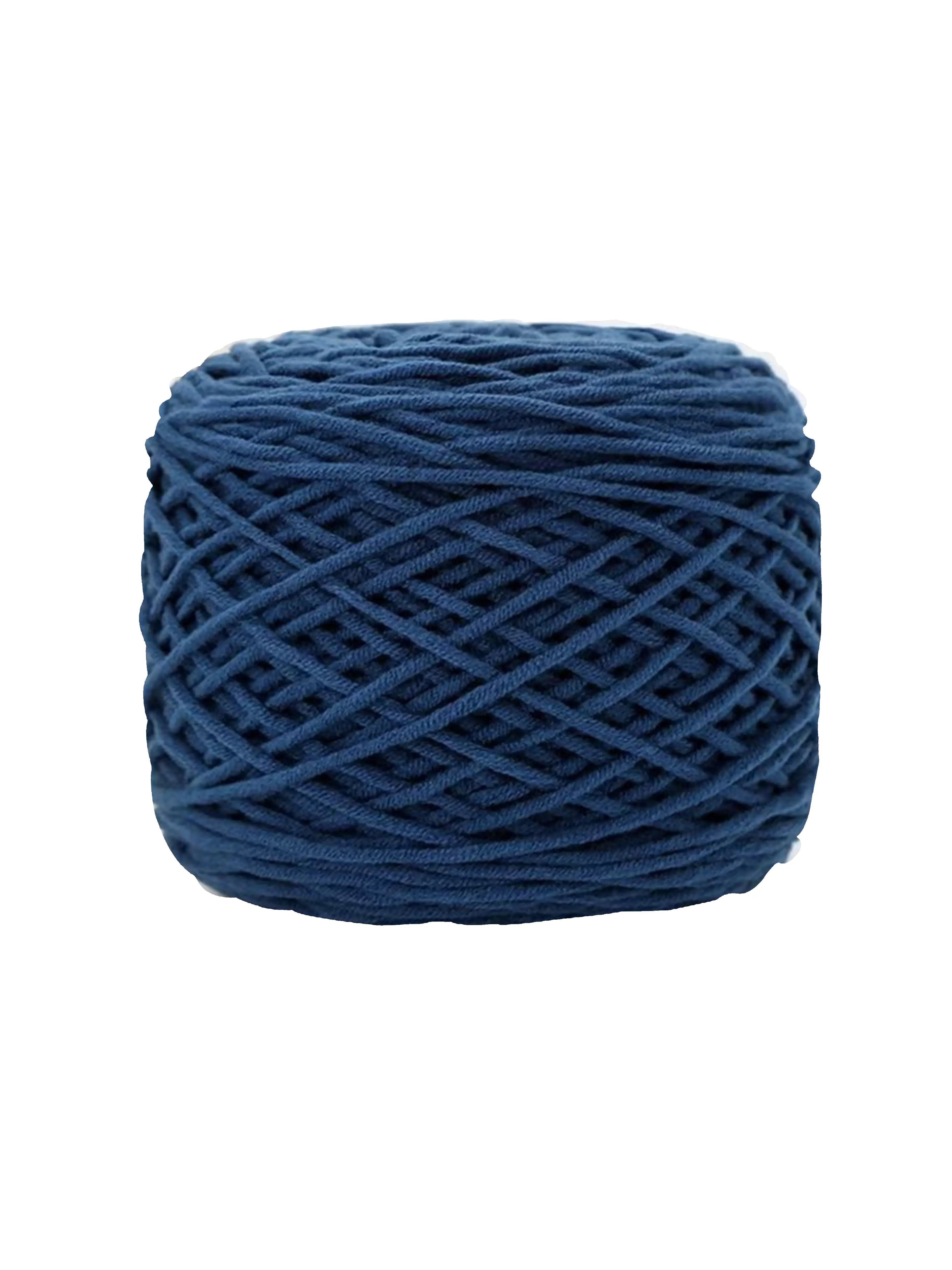 Aegean blue tufting yarn featuring deep ocean-inspired color