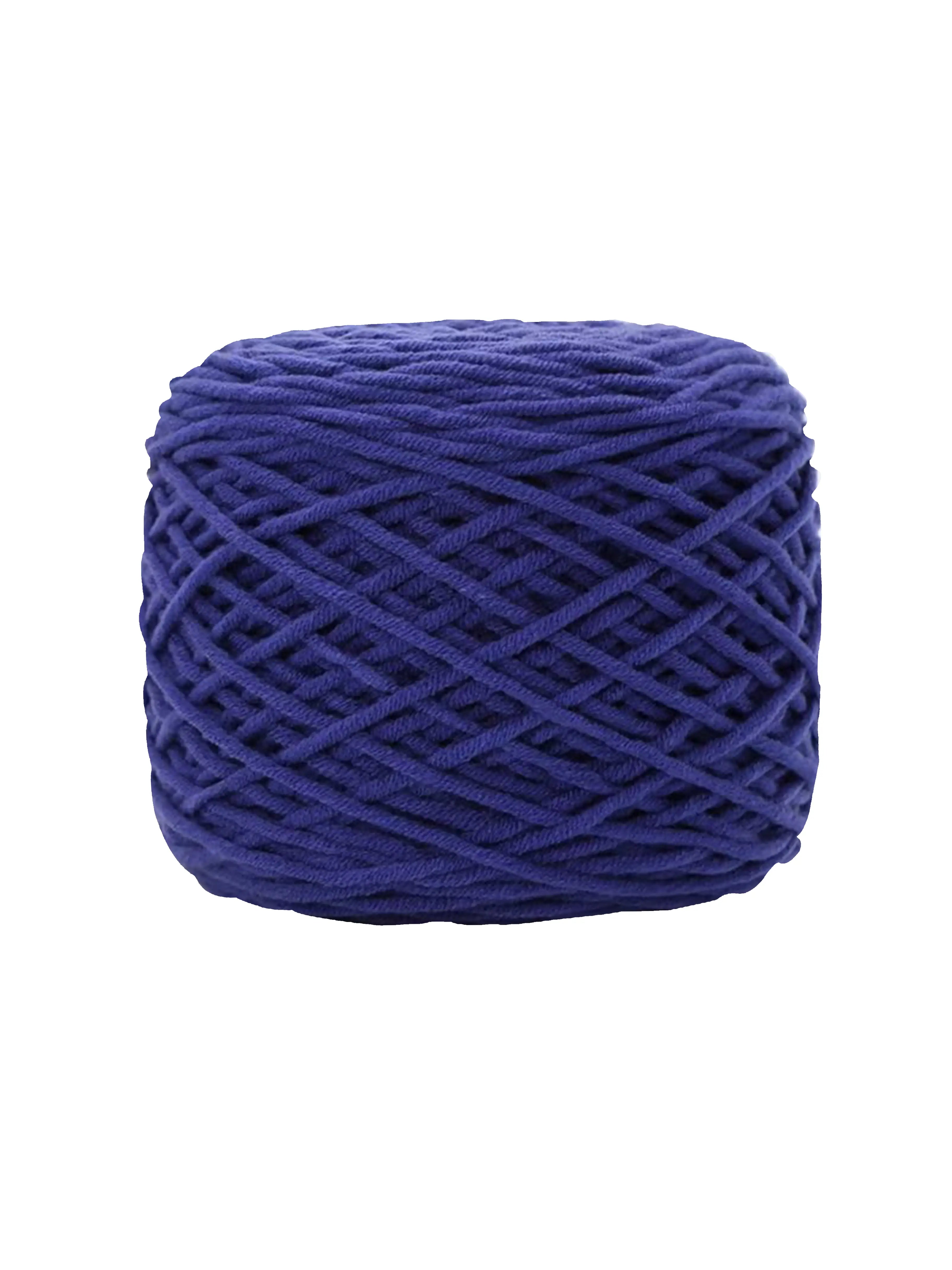 Dark slate blue tufting yarn with cool grey-blue tone