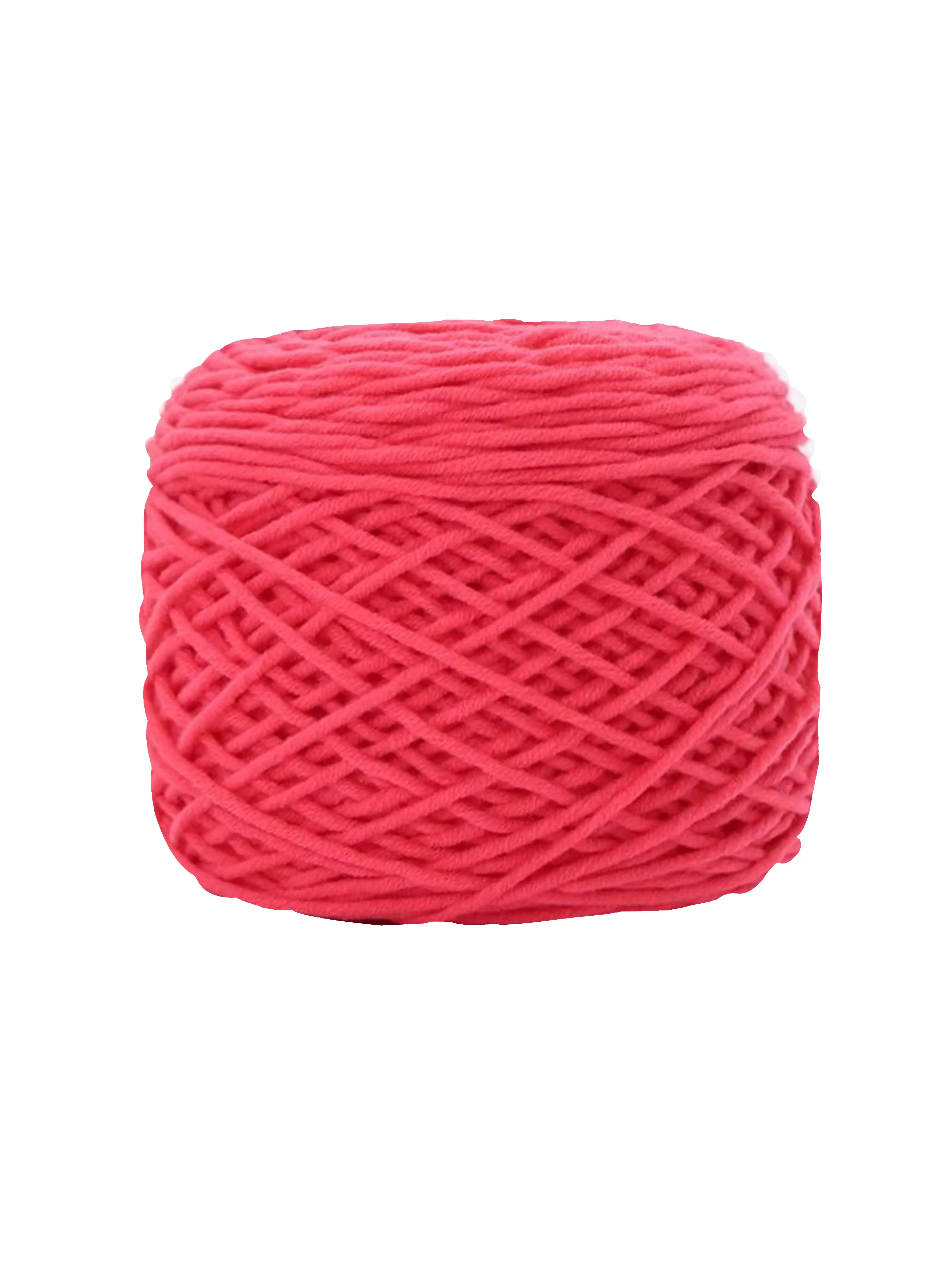 Rose madder tufting yarn showcasing rich warm red-pink tone