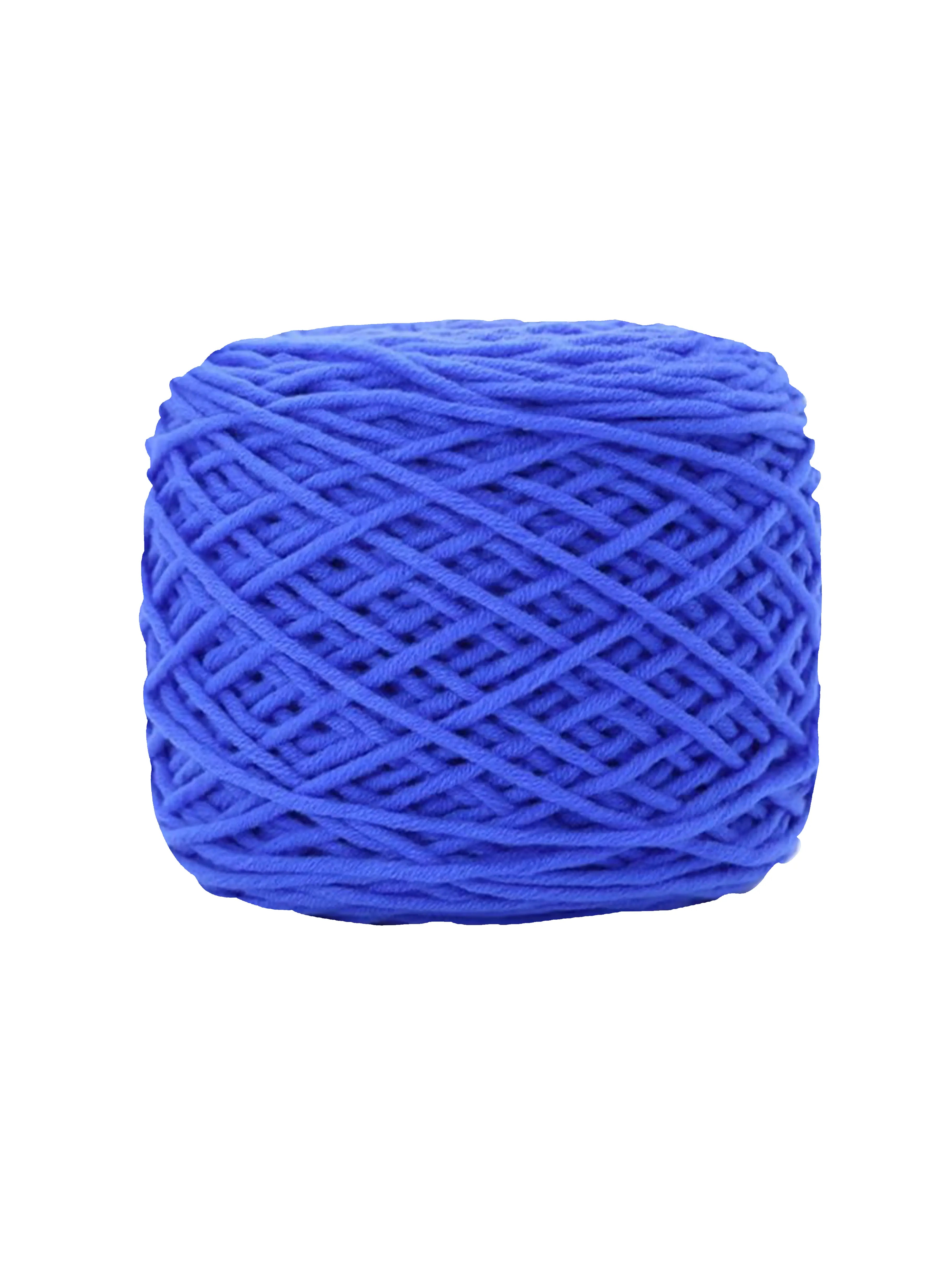 Deep royal blue tufting yarn with bold saturated finish