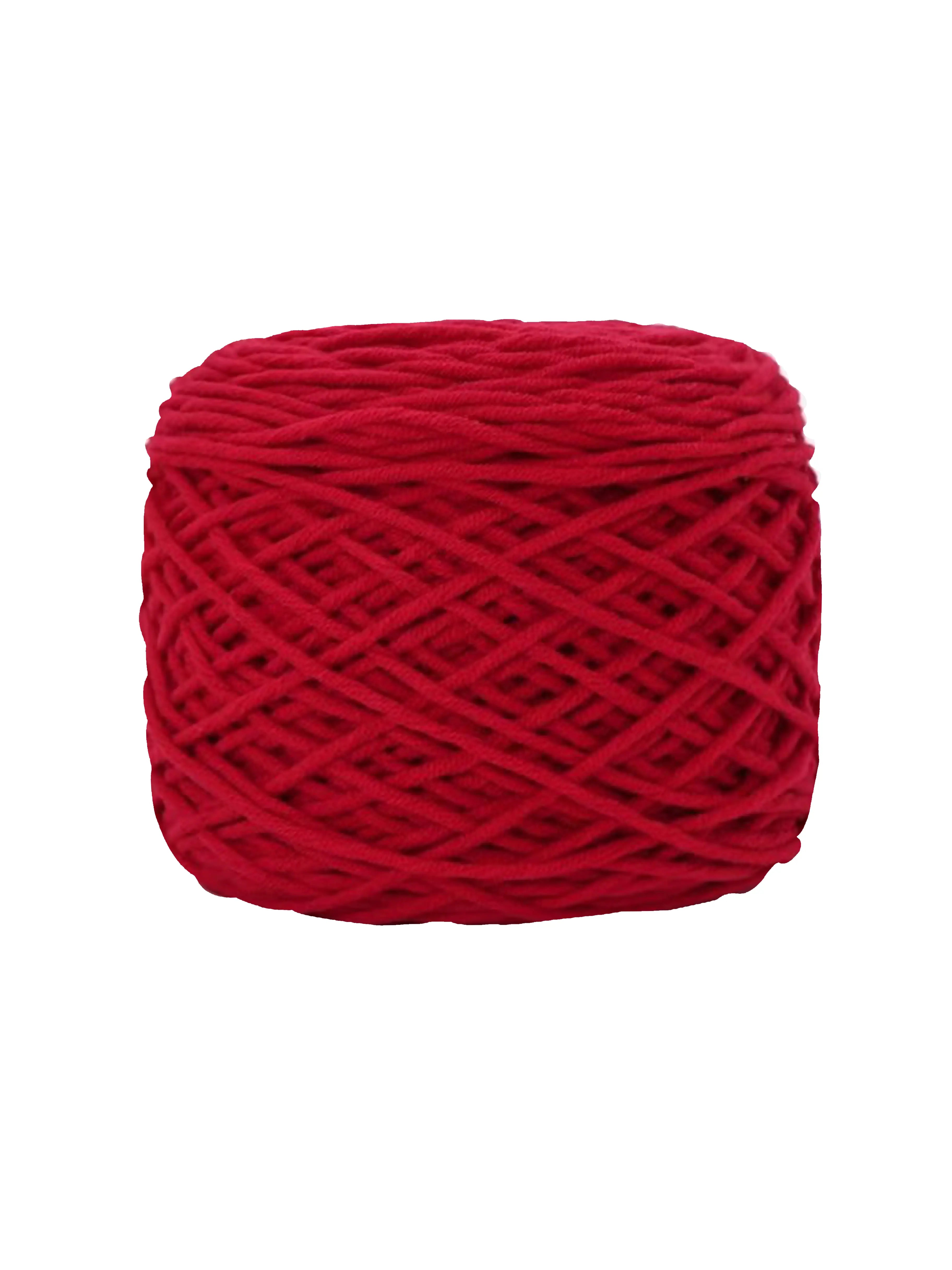 Stizza red-brown tufting yarn with deep earthy wine tone